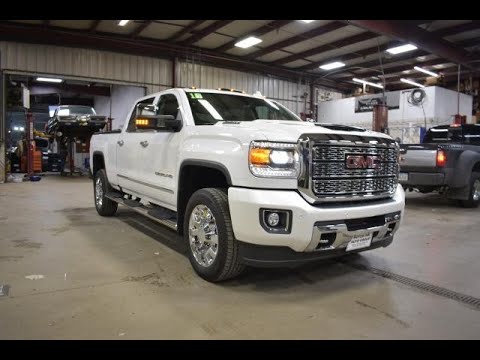 2018 Diamond White GMC Sierra 2500 Denali Duramax Diesel 4x4 SLT5074 Motor Inn Auto Group
