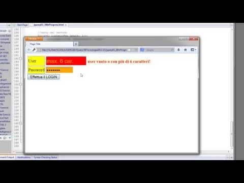 Esercizi JQuery - CSS3 - HTML5 ITA 2: validazione di una form - seconda parte