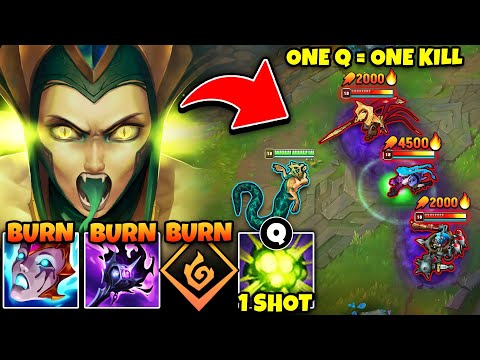 Cassiopeia but if I land Q your whole health bar disappears... (5 BURNS AT ONCE)