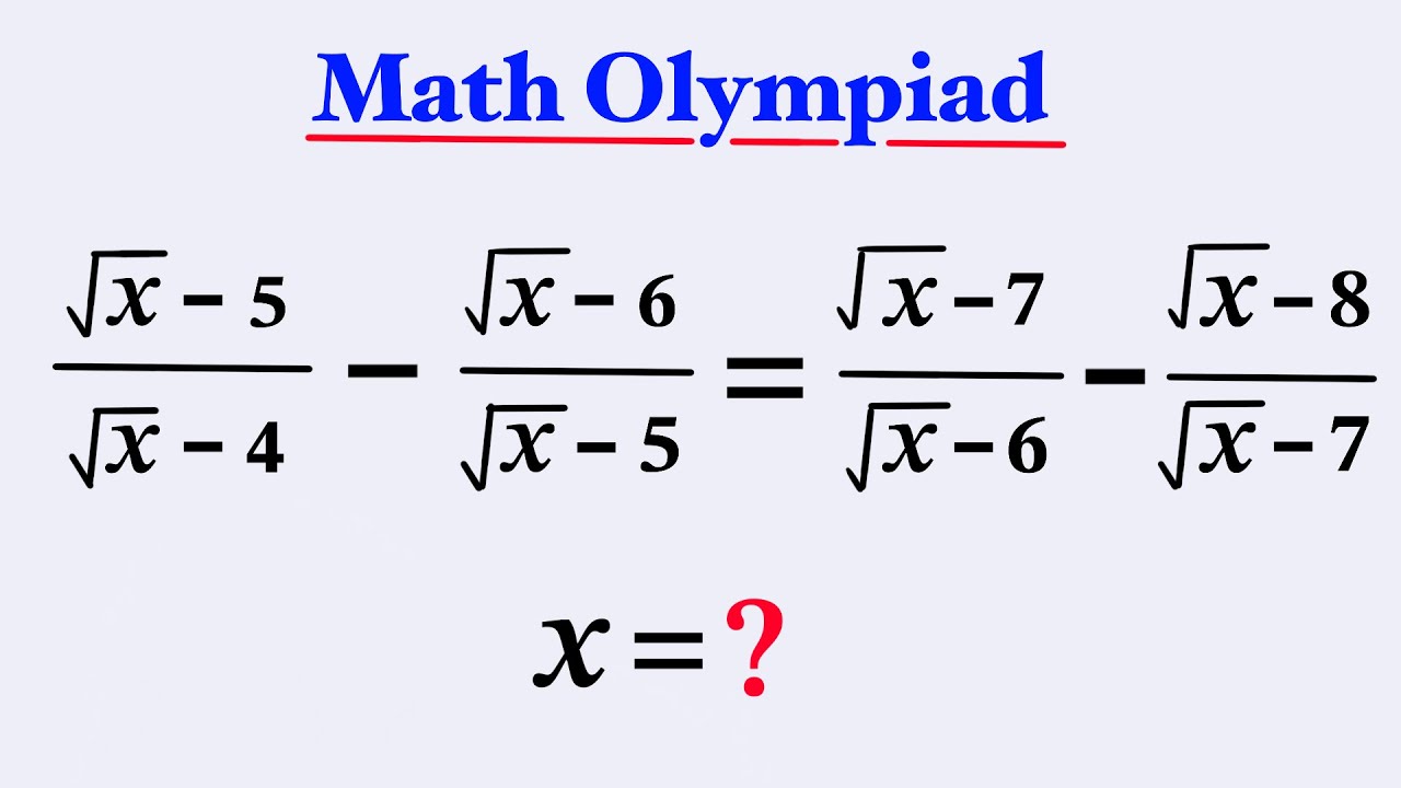 Math Olympiad | A Nice Radical Problem | VIJAY Maths
