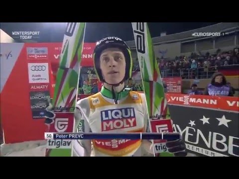 Peter Prevc -2. jump- Almaty, 27 2 2016