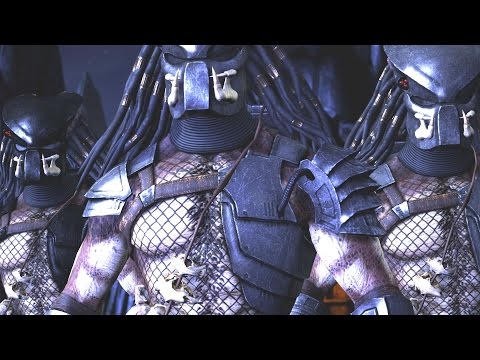 Mortal Kombat XL - Triborg/Predator Mesh Swap Intro, X Ray, Victory Pose, Fatalities, Brutalities Video