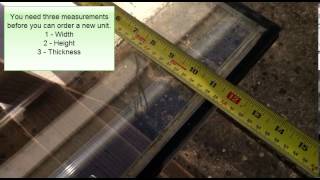 How to measure a double glazed unit