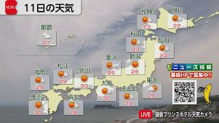 6月11日の天気