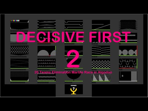 Decisive First 2 - 26 Teams | Elimination Marble Race in Algodoo