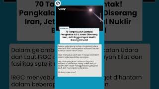 Gempuran Massif Iran! 70 Lokasi di Israel dan Pangkalan AS Diserang, Rudal Meluncur Bertubi-tubi