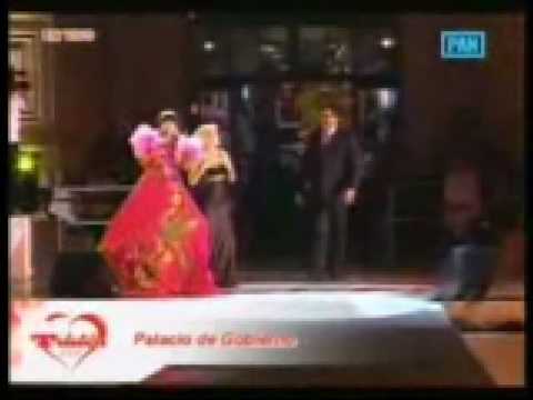 TELETON 2008 - GISELA VALCARCEL BAILA CON PRESIDENTE ALAN GARCIA