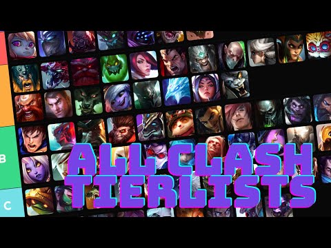 ALL CLASH TIERLISTS UPDATED FOR PATCH 13.8 (LEAGUE OF LEGENDS)