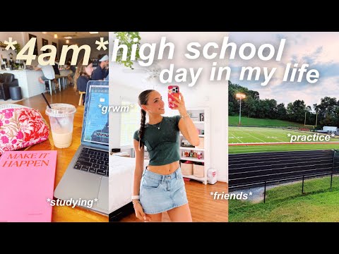 high school day in my life vlog *4 am*