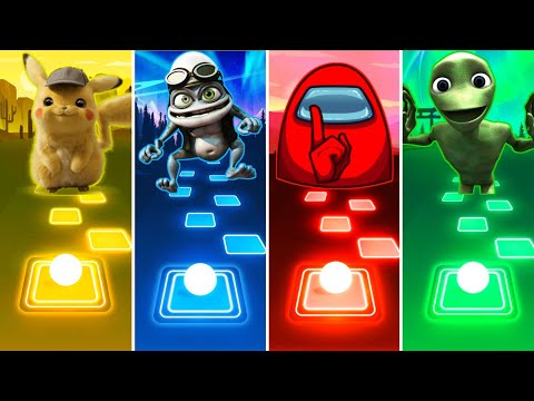 Pikachu vs Crazy Frog vs Among Us vs Alien Dance - Tiles Hop EDM Rush