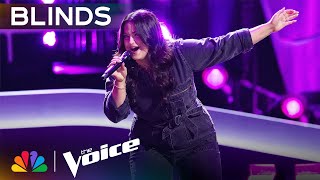 Jacquelyn George Goes for Gold on Whitney Houston's "I Have Nothing" | Voice Blind Auditions | NBC