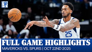 Mavericks Highlights vs. San Antonio Spurs | October 22, 2025