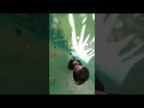 Guy Gets Stuck in Winding Water Slide || ViralHog