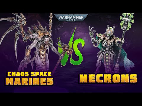Chaos Space Marines vs Necrons: A Warhammer 40k Battle Report | 10th Edition 2000pts