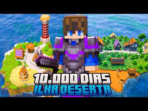 SOBREVIVI 10.000 DIAS EM UMA ILHA DESERTA NO MINECRAFT HARDCORE