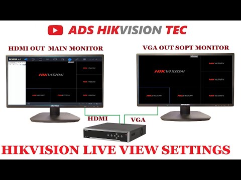 Hikvision HDMI/VGA not working live view settings