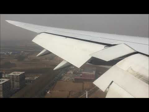 Lufthansa LH720 Boeing 747-8 Frankfurt to Beijing Economy Class take off and landing