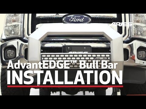 ARIES Bull Bar Install: AdvantEDGE™ Bull Bar on Ford F-350 Super Duty 2153002, 2163002