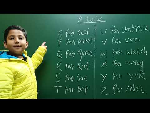 A for apple to Z for Zebra by Amrit Sir || English Alphabets || English for Kids || LRNR Wonder Kids || LRNR Classes