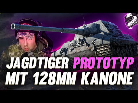 Jagdtiger Prototyp mit 128mm Kanone auf Tier 8 - Geil oder unnötig? [World of Tanks - Gameplay - DE]