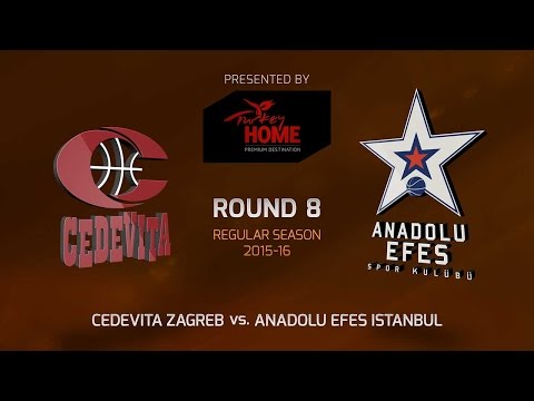 Highlights: RS Round 8, Cedevita Zagreb 75-81 Anadolu Efes Istanbul