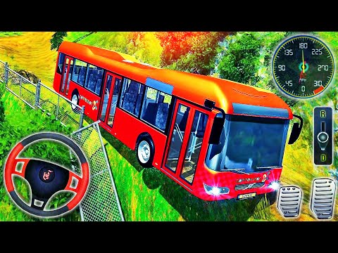 Uphill Offroad Bus Driving Simulator - Coach Modern Bus Mountain Driver - Android GamePlay