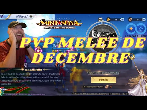 Saint Seiya Awakening : PVP MELEE DU MOIS DE DECEMBRE