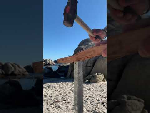 How to put a Pink Rescue Buoy in place