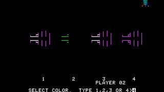 Apple II Game: Tank War (1978 Muse Software)