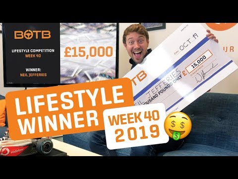 BOTB Lifestyle Competition Winner! Neil Jefferies – £15,000 Cash – Week 40 2019