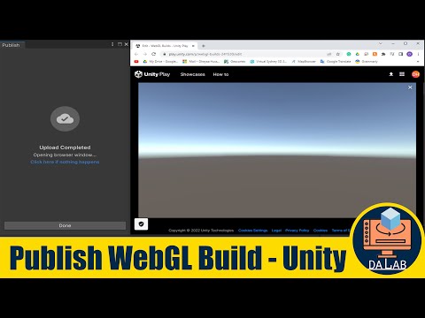 Create and Publish WebGL Build in Unity