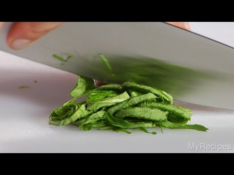 How To Slice Basil