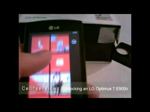 How to Unlock a LG Optimus 7 E900 with unlock Code - T-mobile Telus Orange Vodafone