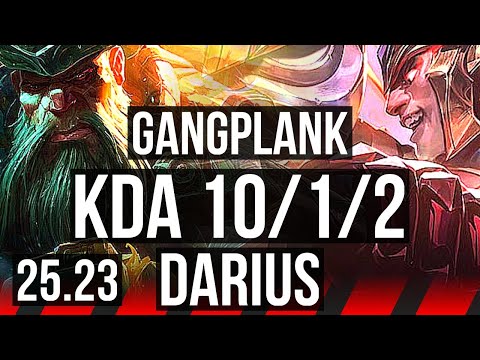 GANGPLANK vs DARIUS (TOP) | 10/1/2 | KR Master | 25.23