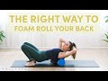 How to Foam Roll Your Upper-Back to Melt Tension Away | The Right Way | Well+Good