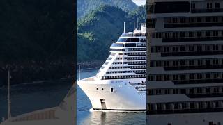 MSC GRANDIOSA cruzeiro navio Santos ship @cruzeiros2025  google shipcruise chegando #drone #shorts