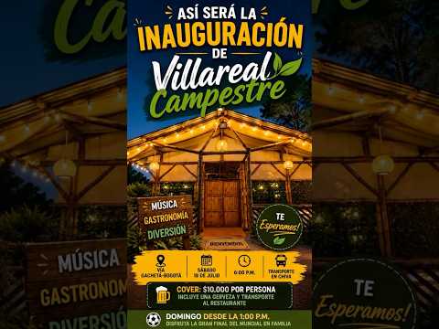 ¡Gran Inauguración en Gachetá! Villareal Campestre Café Gastro Bar te Espera