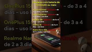 Celulares com bateria de 7.000mAh+? #smartphone #7000mah #celular #10000mah #bateriadecelular