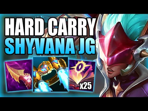 HOW TO PLAY SHYVANA JUNGLE & HARD CARRY DIAMOND ELO! - Best Runes/Build Guide S+ - League of Legends