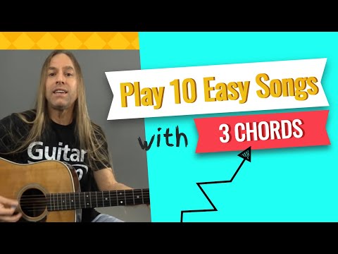 Play 10 Easy Songs with Only 3 Guitar Chords - Beginner Guitar Lessons | Steve Stine