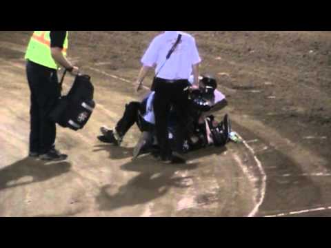 Junior 250cc Crash @ Pirate Speedway 7/5/13