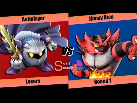 Sybil Smash #2 Losers Round 1 - Antiplayer (Meta Knight)  Vs. Jimmy Dice (Incin) SSBU Tournament