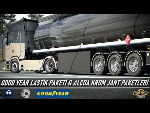 「ETS 2 1.44」Goodyear Lastik Paketi &amp; Alcoa Krom Jant Paketi - Euro Truck Simulator 2 Mods