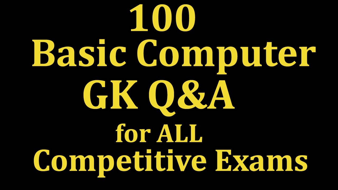 What are 100 Basic Computer Knowledge Questions? #computergk #gkcomputer #staticgk #computer