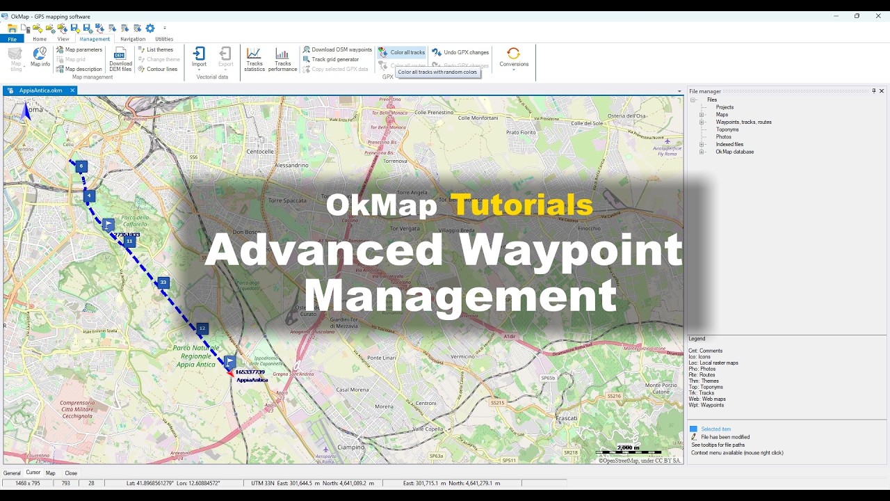 OkMap Tutorial - Advanced Waypoint Management