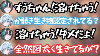 雨の日に出かけると千速にか弱き生き物認定されてしまうすうちゃん【ホロライブ切り抜き/水宮枢】