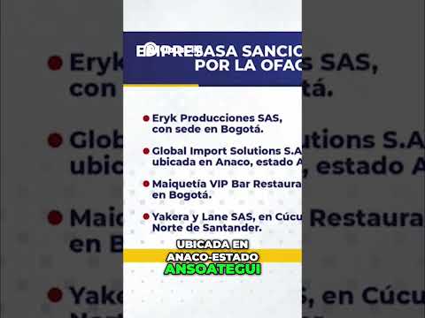 OFAC Sanciona Entidades Vinculadas a Personas Clave #youtubeshorts #ytshorts #ytshortsindia