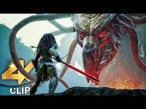 The Predator Becomes The Prey Fight Scene | PREDATOR BADLANDS (2025) MOVIE CLIP 4K