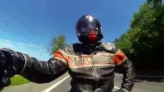preview picture of video 'With my Harley Davidson Fat Boy through the Odenwald, Germany.'