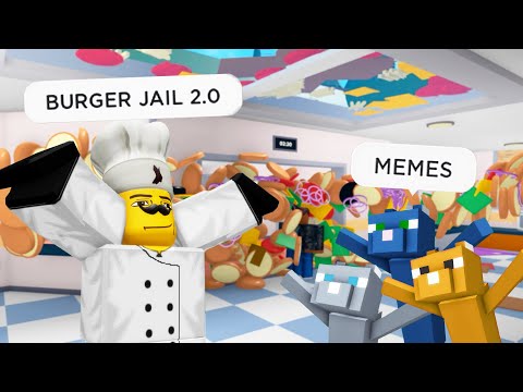 ROBLOX Cook Burgers Funny Moments Part 5 (MEMES) 🍔